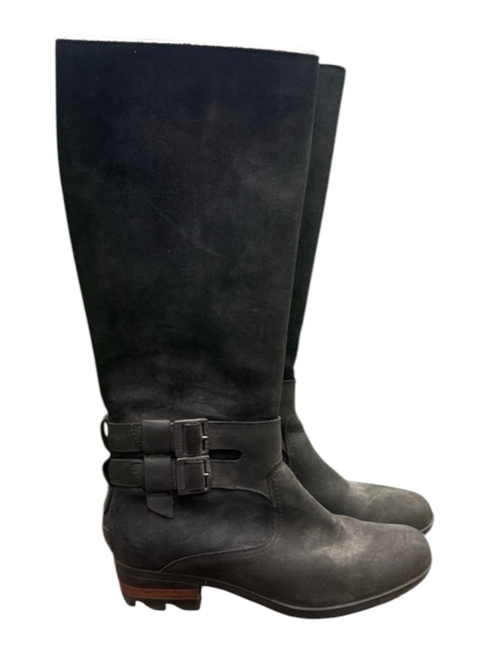 Sorel Lola II Tall Leather Boots Black Size 8.5